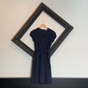Banana Republic Navy Cap Sleeve Pencil Dress, 6
